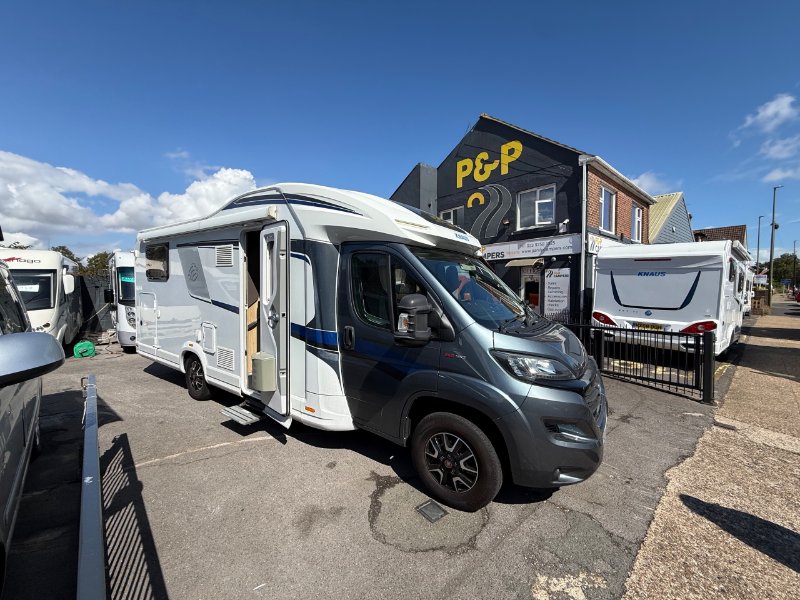 2019 Knaus Sky Wave 700 MEG 4 berth drop down bed and rear fixed bed. Euro 6 4 belted seats